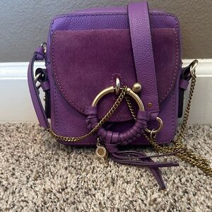 Purple Leather See by Chloe Crossbody Bag